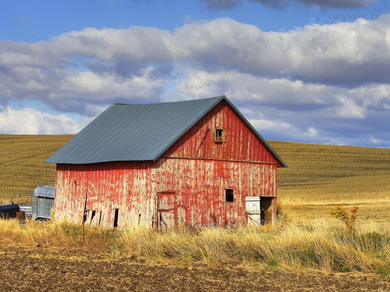 Foto: Old Red Barn, Palouse, Washington