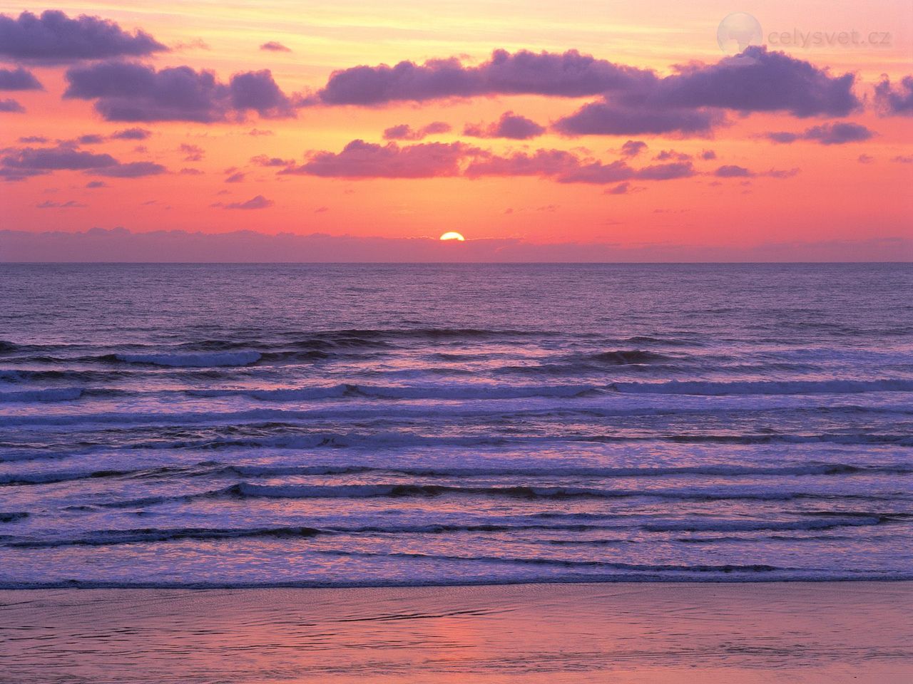 Foto: Pacific Ocean Sunset, Coos County, Oregon