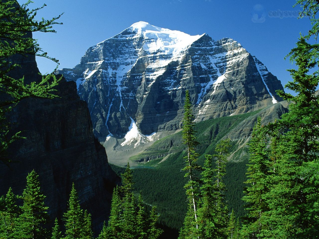 Foto: Mount Temple, Canadian Rockies, Alberta