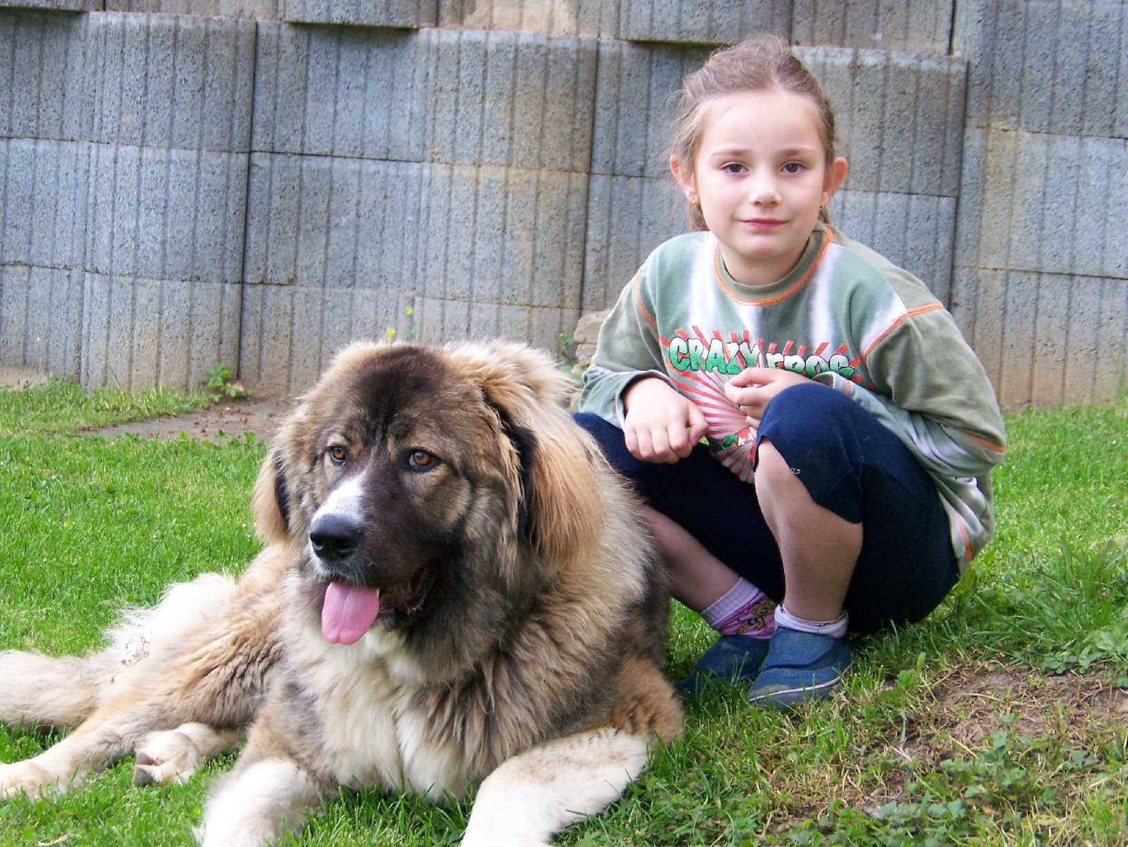 Foto: Kikinka s Ájou před domem
