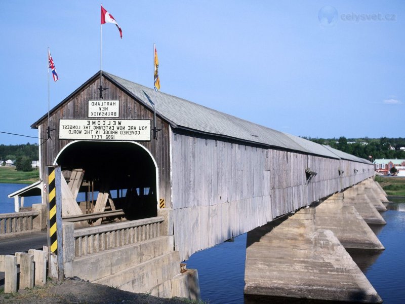 Foto: Hartland Bridge, New Brunswick, Canada