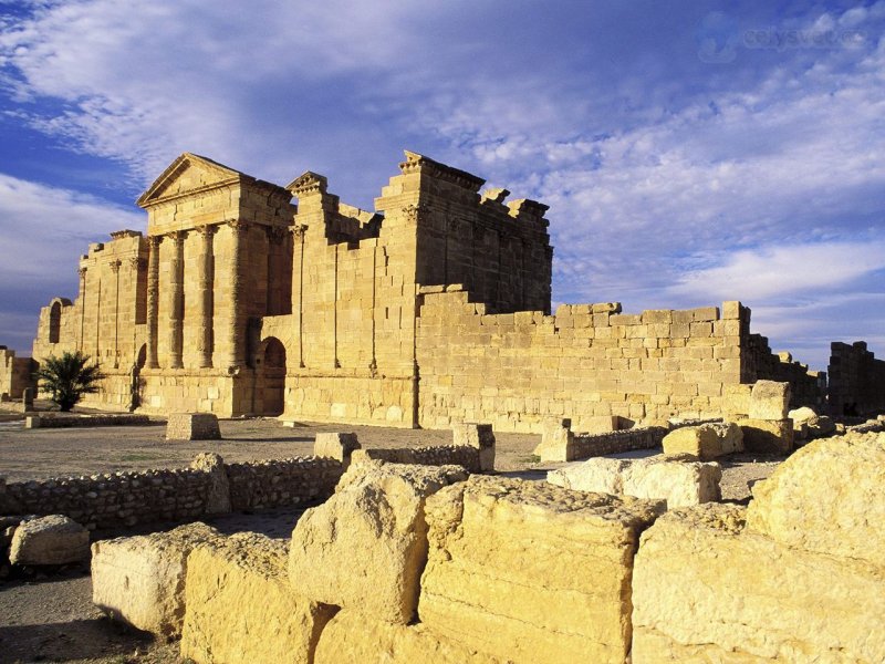 Foto: Roman Ruins, Minerve, Jupiter And Junon Temples, Minerve, Tunisia