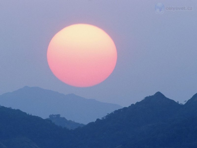 Foto: Telephoto Sunrise, India